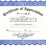 Certificate Of Appreciation Templates Free Download | Lazine   Free Printable Templates For Certificates Of Recognition