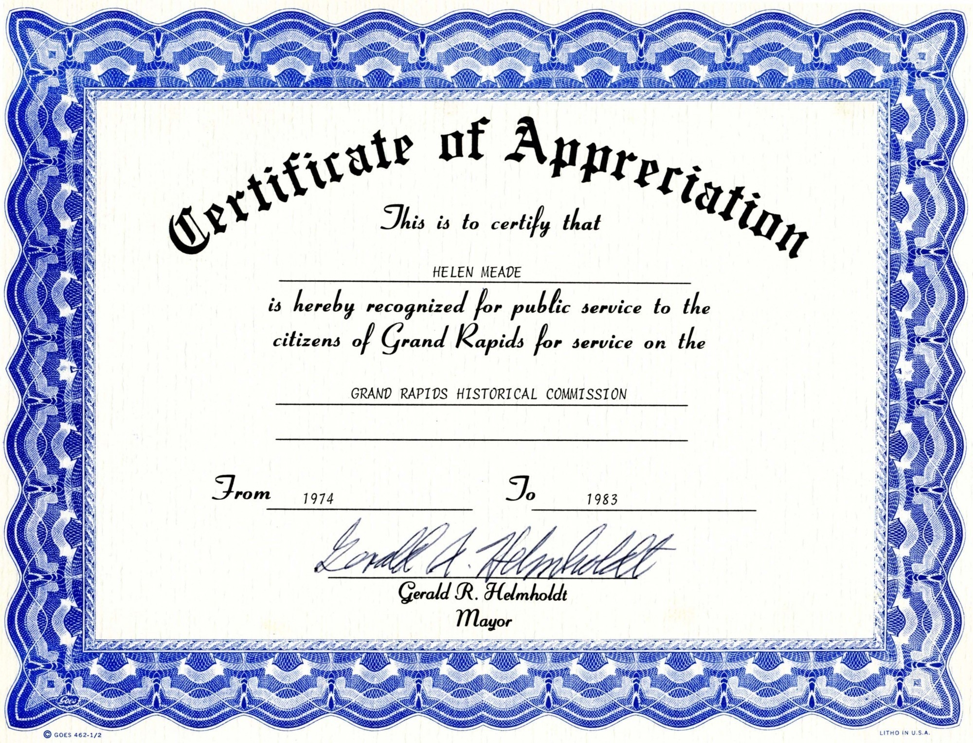 Certificate Of Appreciation Templates Free Download | Lazine - Free Printable Templates For Certificates Of Recognition