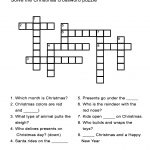 Charger Christmas Crossword Puzzle Answers. Christmas Crossword   Free Printable Christmas Puzzles