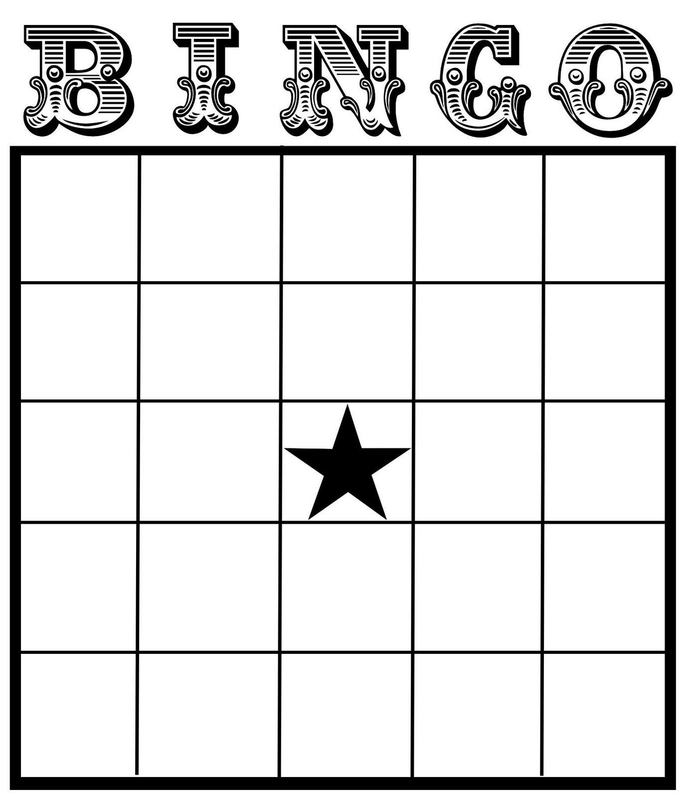 Free Printable Blank Bingo Cards Free Printable A To Z