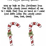 Christmas Candy Cane Poems For Preschool | New Christmas Songs   Free Printable Candy Cane Poem
