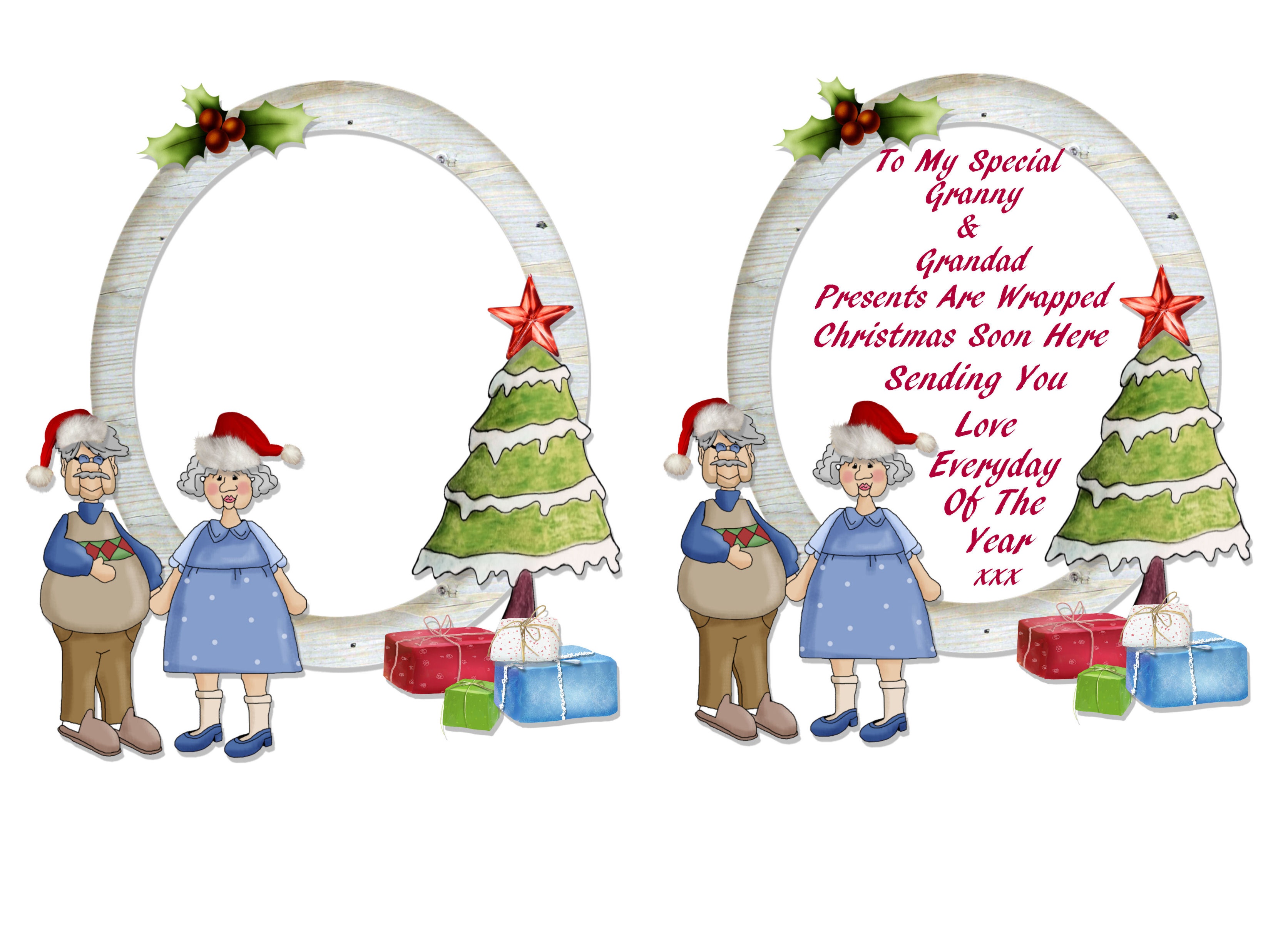 Christmas Cards For Grandparents Free Printable – Festival Collections - Christmas Cards For Grandparents Free Printable