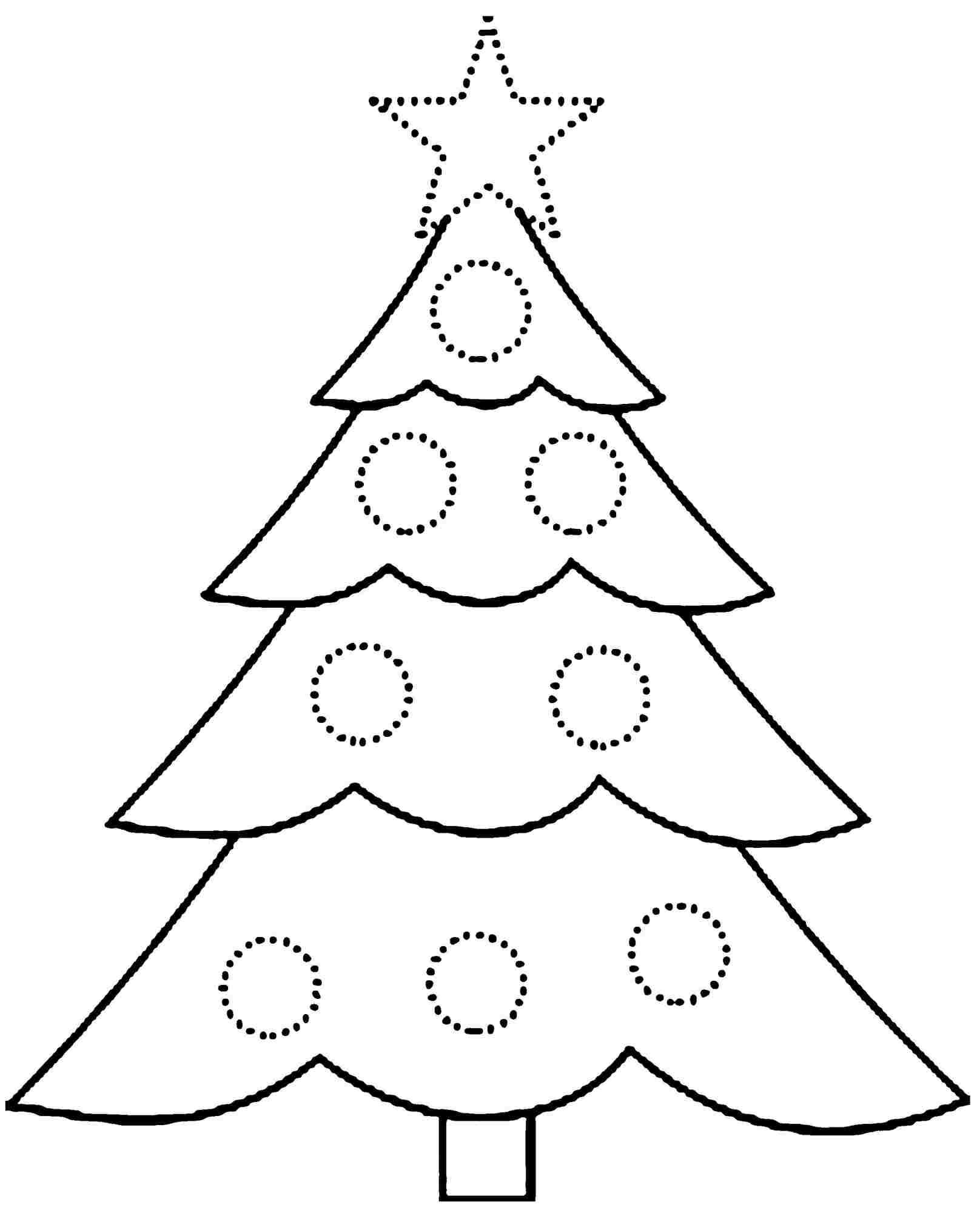 Christmas Coloring Pages For Preschoolers | Holiday Coloring Pages - Free Printable Christmas Tree Ornaments Coloring Pages