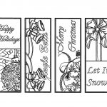 Christmas Coloring Pages Mistletoe Christmas Bookmarks To Color   Free Printable Christmas Bookmarks To Color
