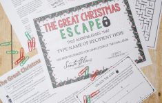 Christmas Escape Room (Activities, Trivia & Puzzle Games For – Free Printable Escape Room Game