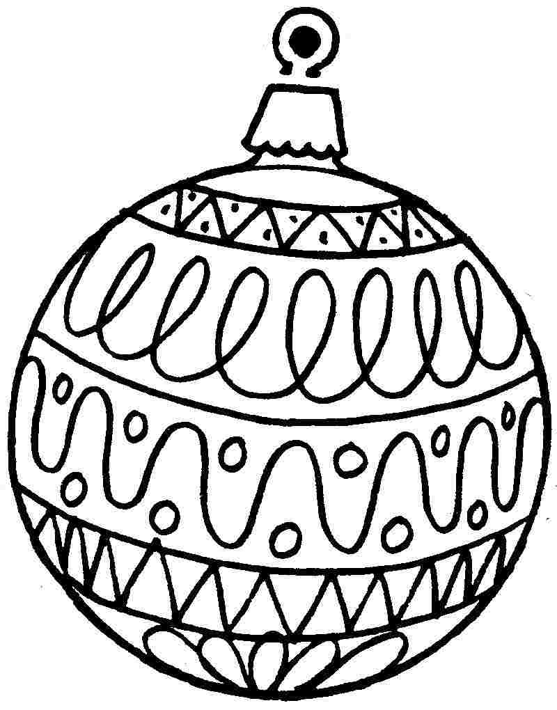 Christmas Gifts Ornament Picture. Christmas Decorations Colouring - Free Printable Christmas Tree Ornaments To Color