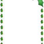Christmas Holly Border Page Public Domain Clip Art Image Wpclipart   Free Printable Page Borders Christmas