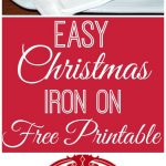 Christmas Iron On Printable   Instant Holiday Art | Patterns   Free Printable Christmas Iron On Transfers