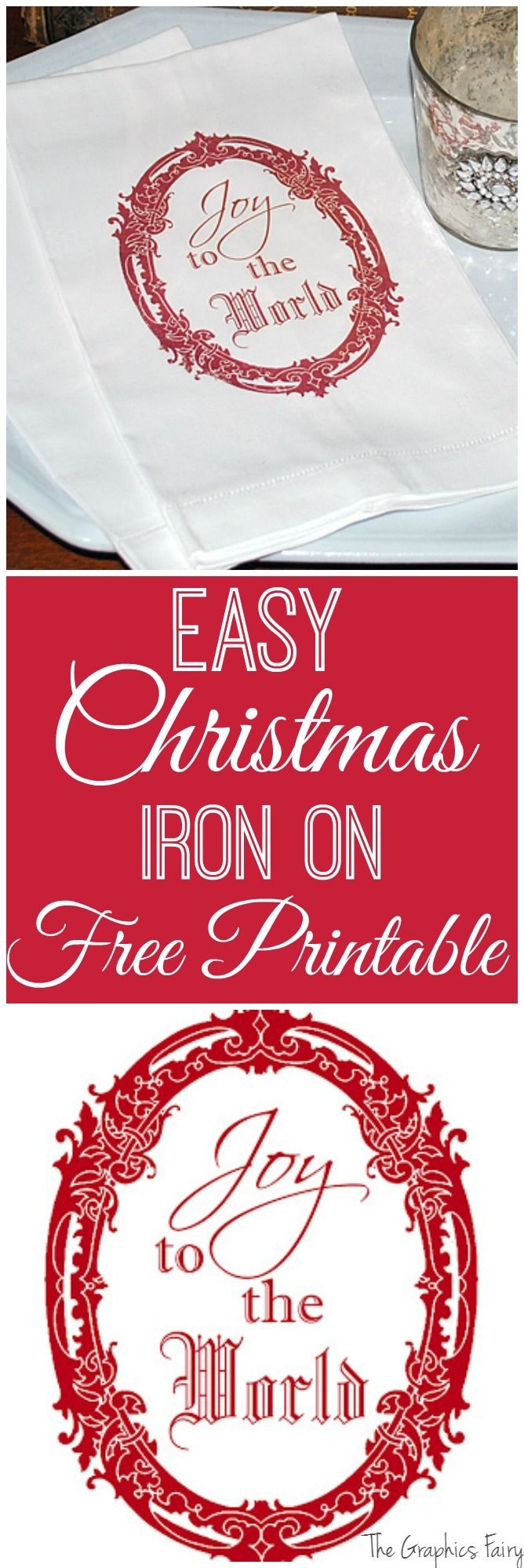 Christmas Iron On Printable - Instant Holiday Art | Patterns - Free Printable Christmas Iron On Transfers