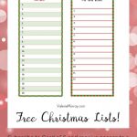 Christmas List Maker | Examples And Forms   Free Printable Christmas List Maker