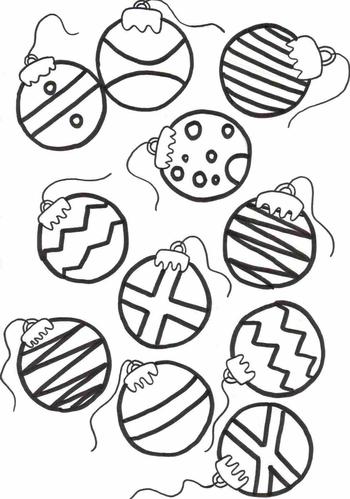 Christmas Ornaments Coloring Pages Printable - Coloring Home - Free Printable Ornaments To Color