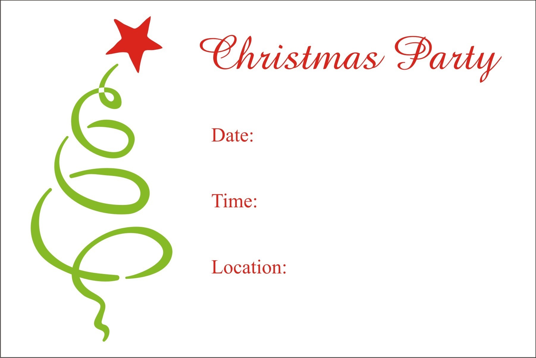 Christmas Party Free Printable Holiday Invitation Personalized Party - Free Printable Christmas Invitations