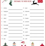 Christmas Scrambler Free Kids Puzzle Printables | Christmas Family   Free Printable Christmas Puzzles