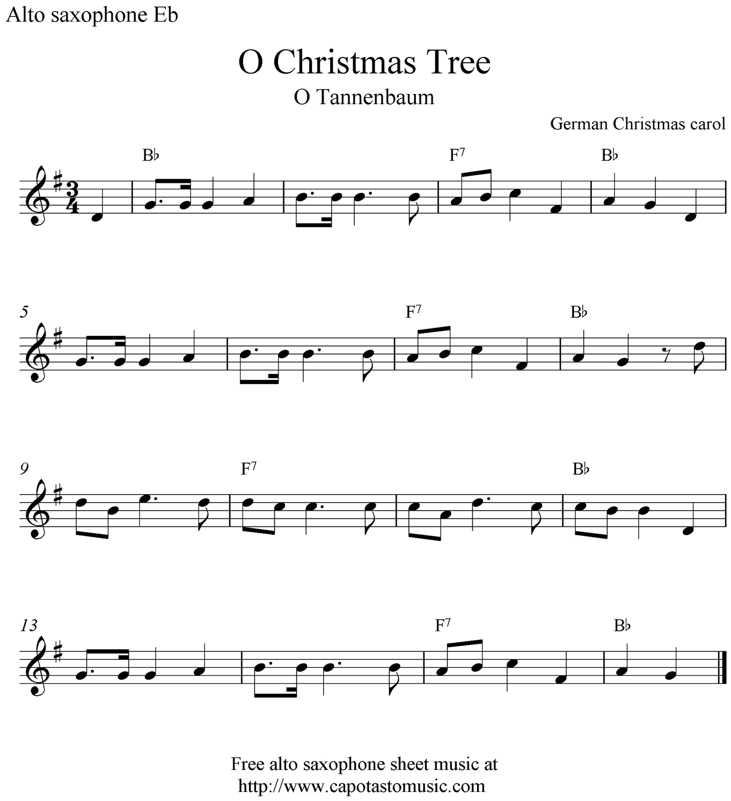 Christmas Songs Alto Sax | Free Christmas Sheet Music Saxophone Alto - Free Printable Christmas Sheet Music For Alto Saxophone
