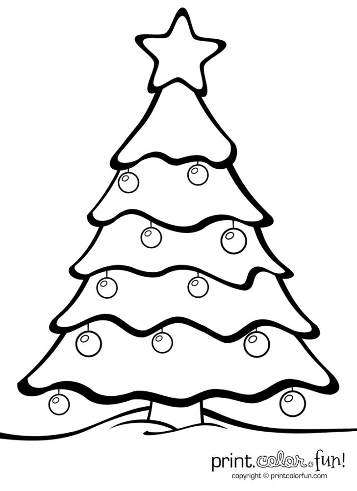 Free Printable Christmas Tree Ornaments To Color