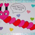 Church House Collection Blog: Heart Caterpillar Valentine's Day   Free Printable Sunday School Crafts