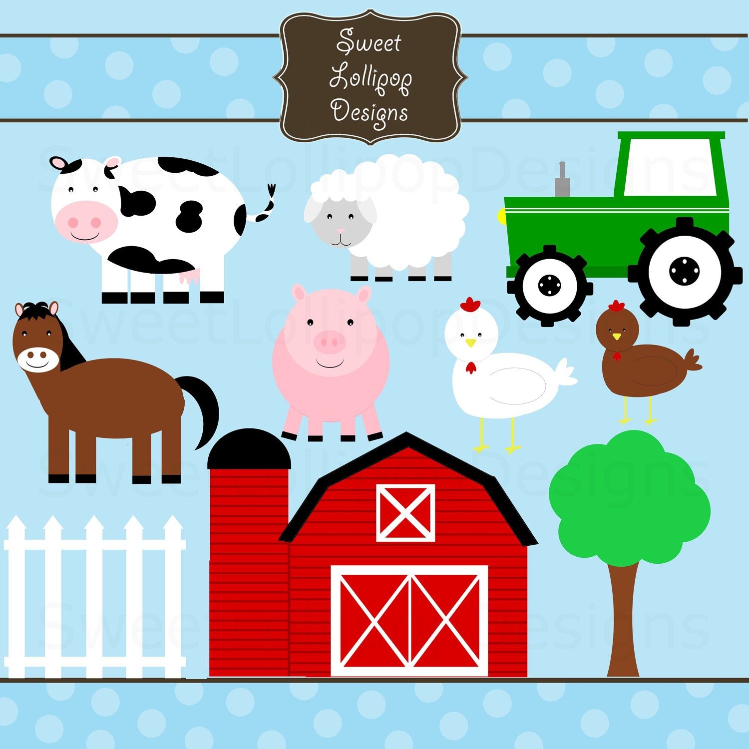 Clipart Farm Animals - Free Large Images | Farm Bday Party In 2019 - Free Printable Farm Animal Clipart