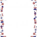 Clipart+4Th+Of+July+Borders | Coloring Pages | 4Th Of July Clipart   Free Printable 4Th Of July Stationery