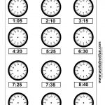 Clock Telling Time Worksheet Printable | Worksheetfun   Free   Free Printable Time Worksheets For Kindergarten