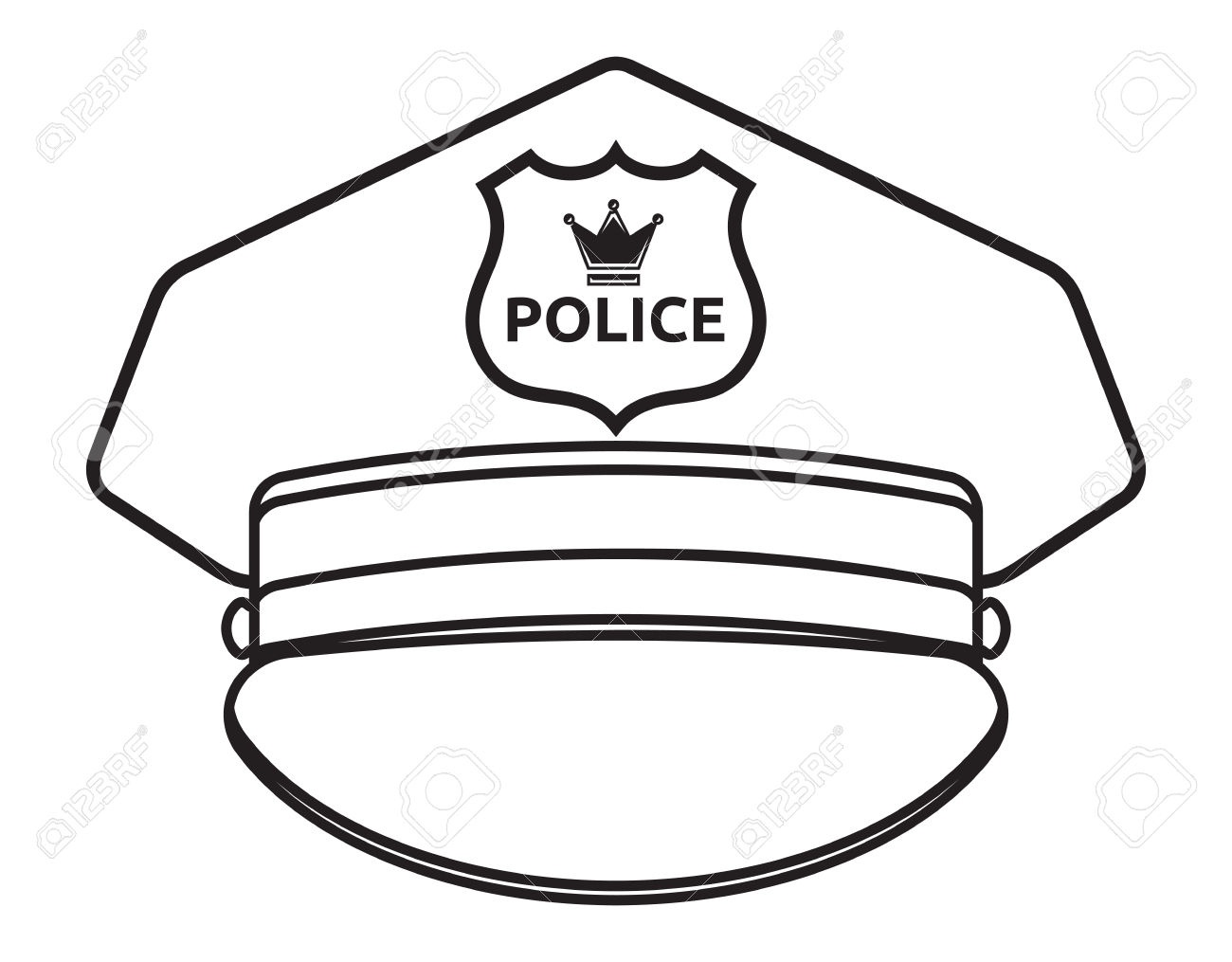 Collection Of Cop Clipart | Free Download Best Cop Clipart On - Free Printable Police Hat