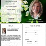 Collection Of Free Printable Funeral Programs (37+ Images In Collection)   Free Printable Funeral Programs
