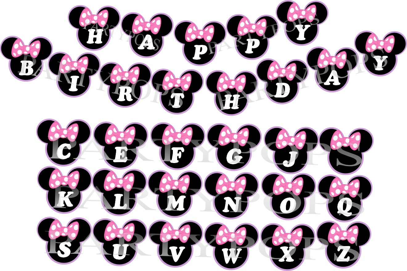 Collection Of Minnie Mouse Clipart | Free Download Best Minnie Mouse - Free Printable Minnie Mouse Birthday Banner