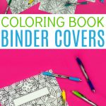 Coloring Book Binder Covers  Free Printable   A Little Craft In Your Day   Free Printable Binder Covers To Color