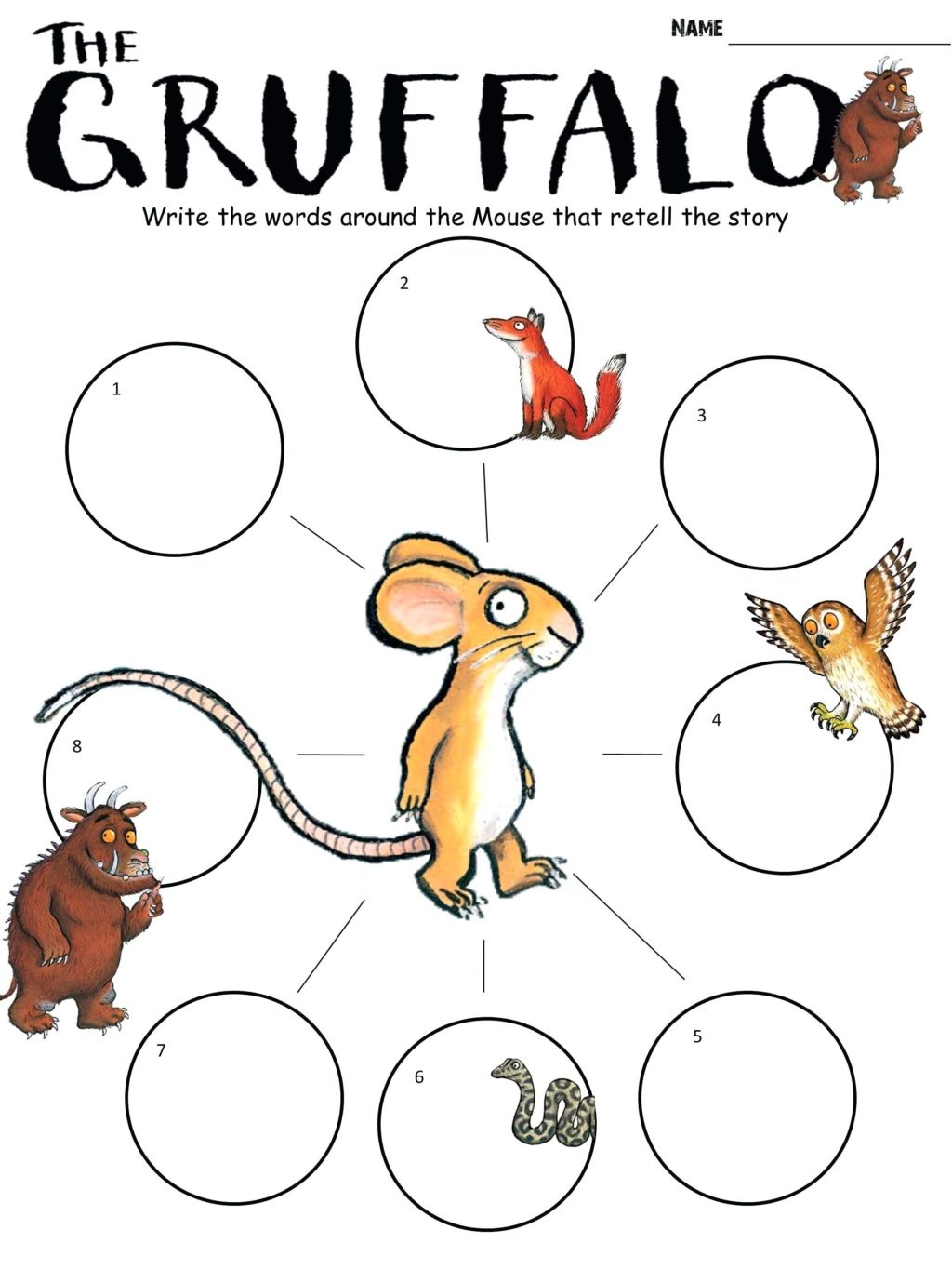 Coloring Book World ~ Coloring Book World The Gruffalo Pages - Free Printable Hibernation Worksheets