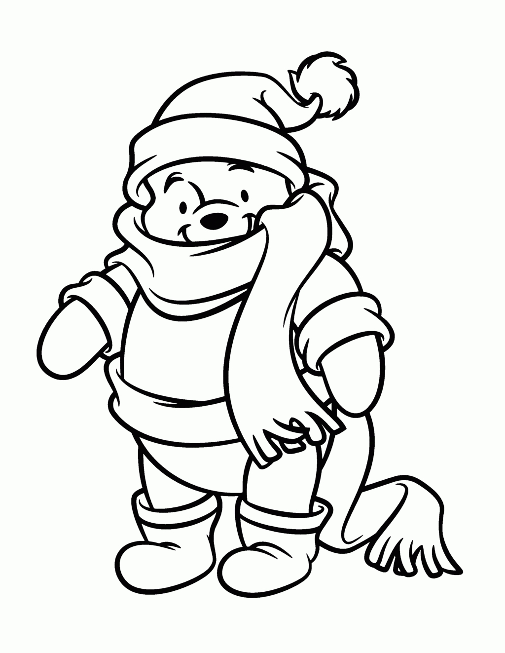 Coloring Book World ~ Free Printable Winter Coloring Pages Pooh - Free Printable Winter Coloring Pages
