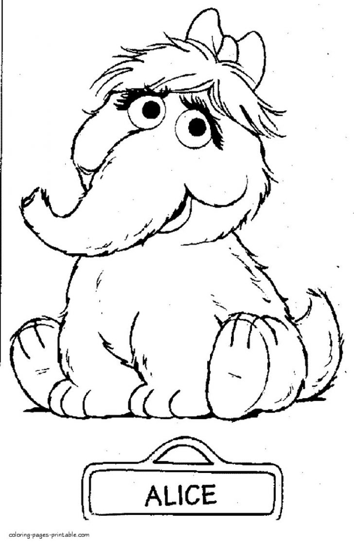 Free Printable Sesame Street Coloring Pages