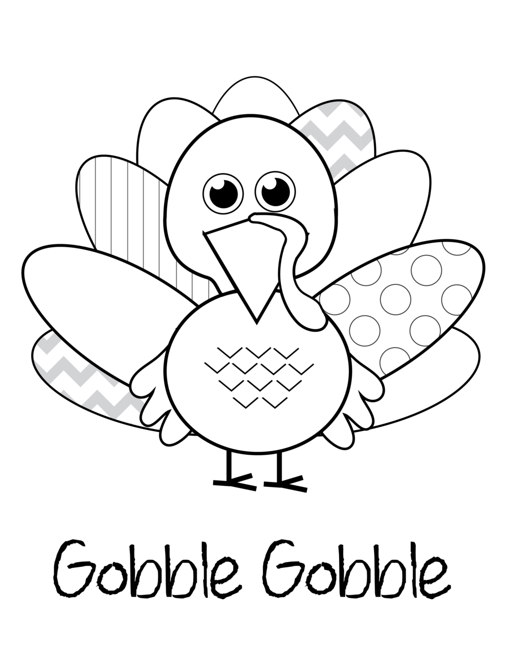 Coloring Book World ~ Turkey Coloring Pages For Preschoolers Kids - Free Printable Turkey Coloring Pages