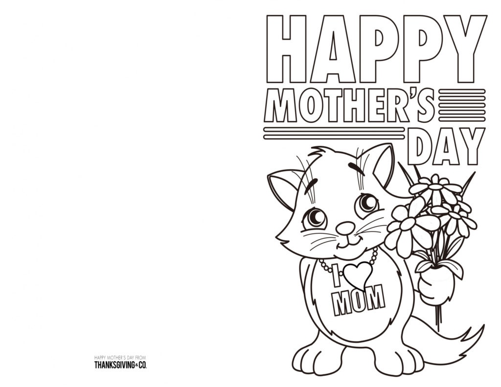 Coloring ~ Free Mothers Day Card Cards Gift And Craft Printable To - Free Printable Mothers Day Cards To Color