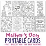 Coloring ~ Free Mothers Day Card Cards Gift And Craft Printable To   Free Printable Mothers Day Cards To Color