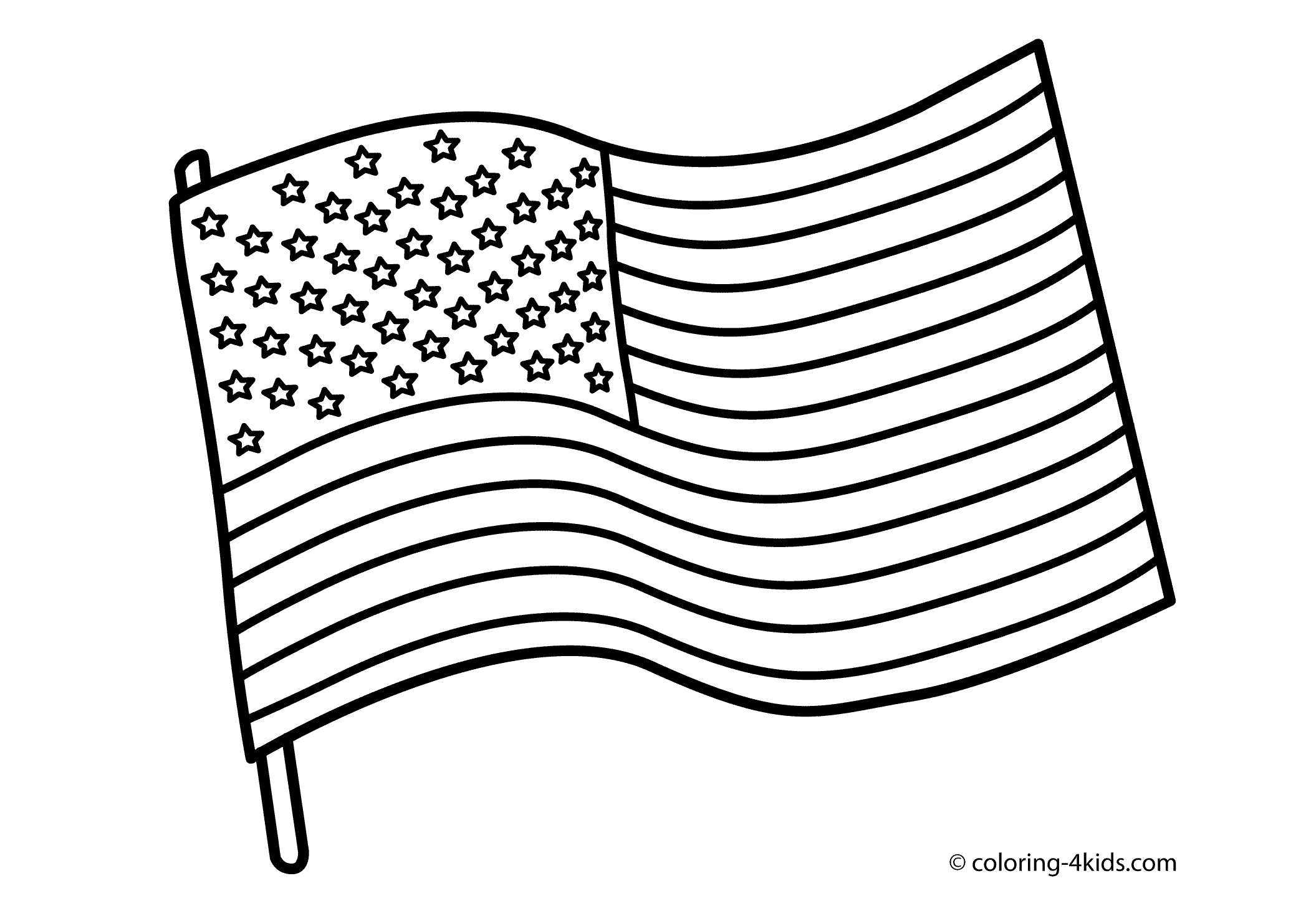 Coloring Ideas : Flag Coloring Pages To Download And Print For Free - Free Printable American Flag Coloring Page