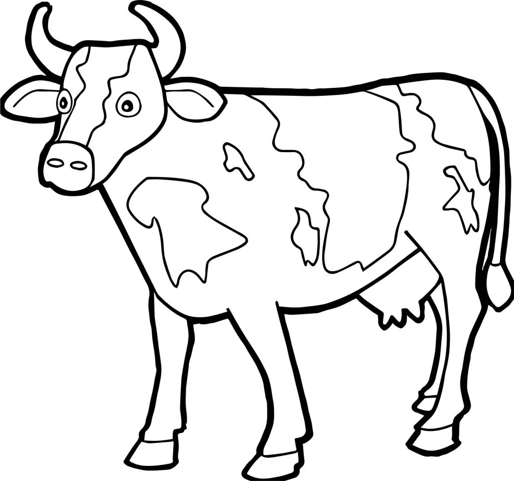 Coloring Page ~ Coloring For Kids Free Printable Pages Cow Lovely - Coloring Pages Of Cows Free Printable