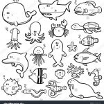 Coloring Page ~ Coloring Page Sea Creatures Pages Lovely   Free Printable Sea Creature Templates