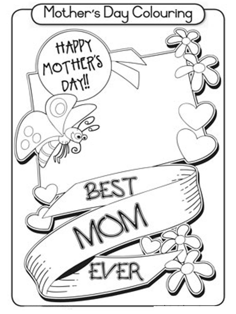 Coloring Page ~ Free Printable Mothers Day Colorings Cards Mothers - Free Printable Mothers Day Cards To Color
