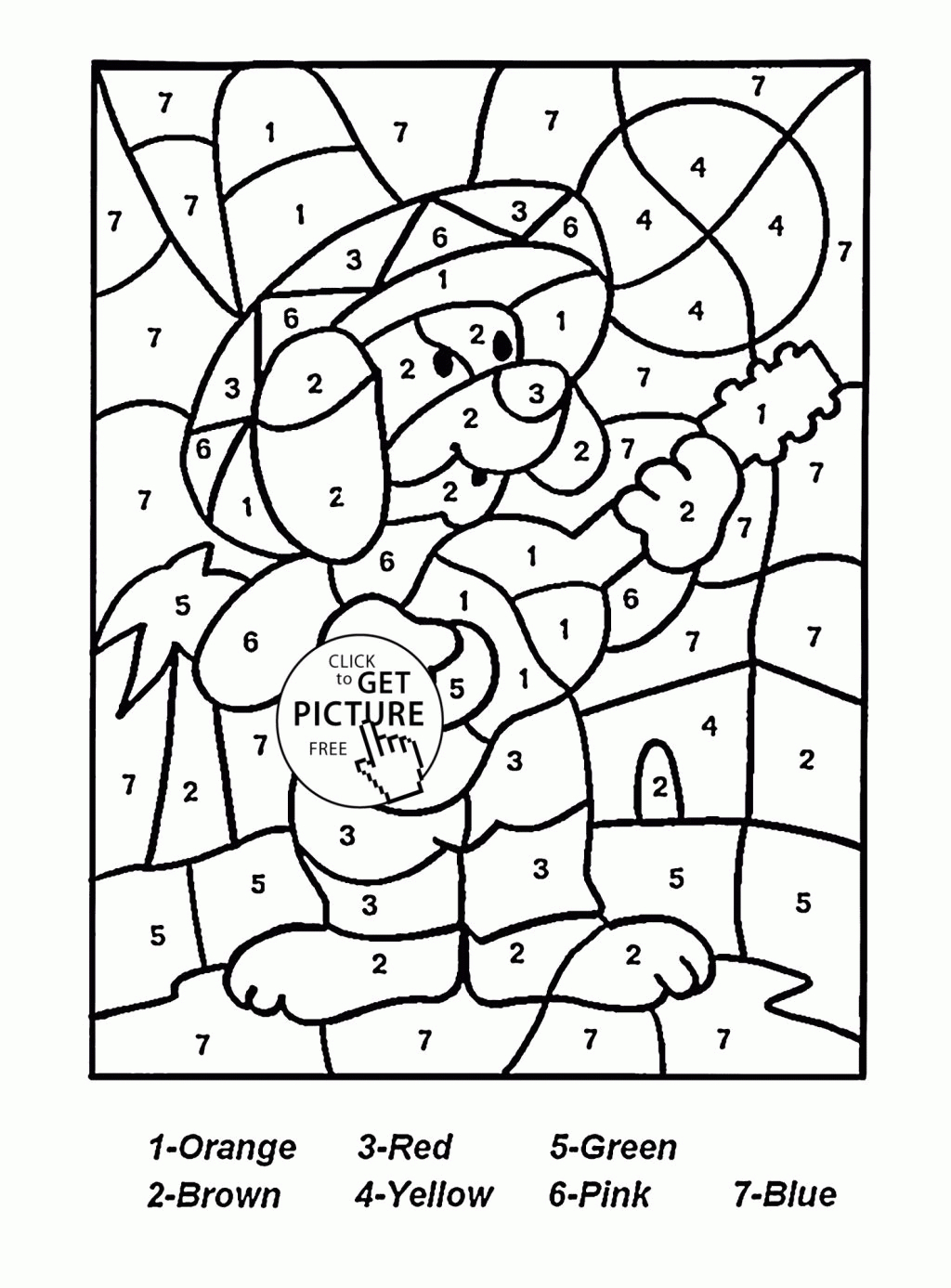Coloring Page ~ Free Printable Paintnumber Coloring Pages The - Free Printable Paint By Number Coloring Pages