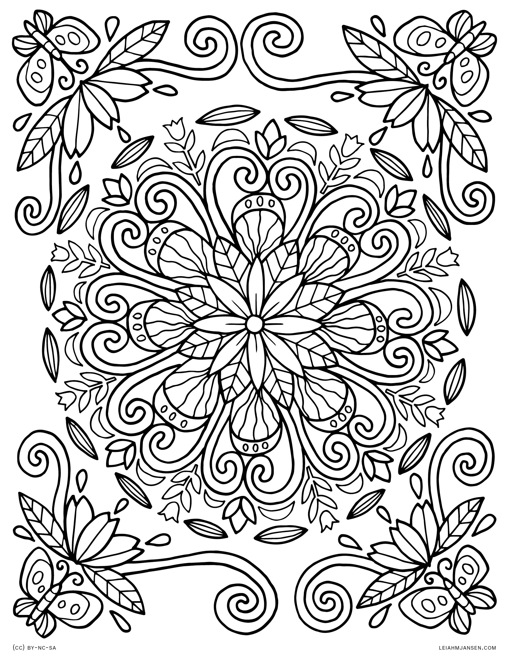 Coloring Pages - Free Printable Spring Pictures To Color
