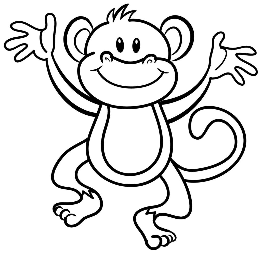 Coloring Pages: Valentine Monkey Coloring At Get Drawings Free For - Free Printable Monkey Coloring Pages