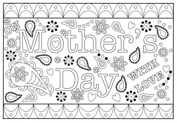 Free Printable Mothers Day Coloring Cards