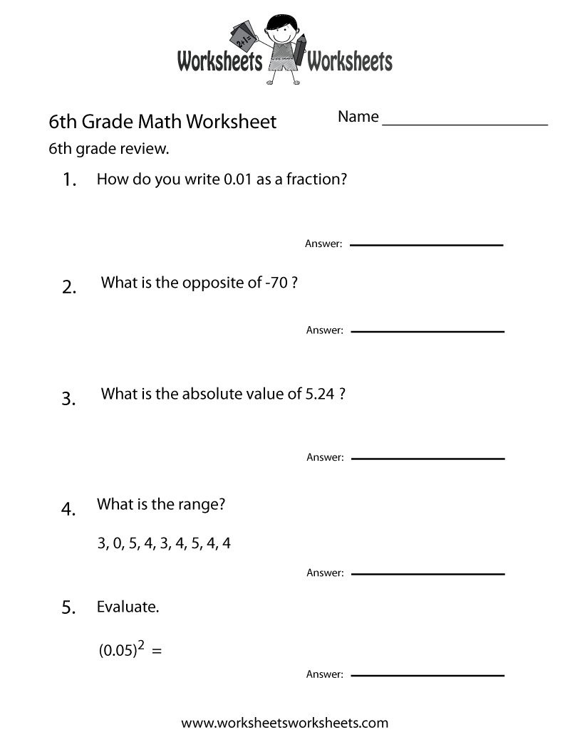 Competence 6Th Grade Math Worksheets Free Printable Worksheets For - 6Th Grade Writing Worksheets Printable Free