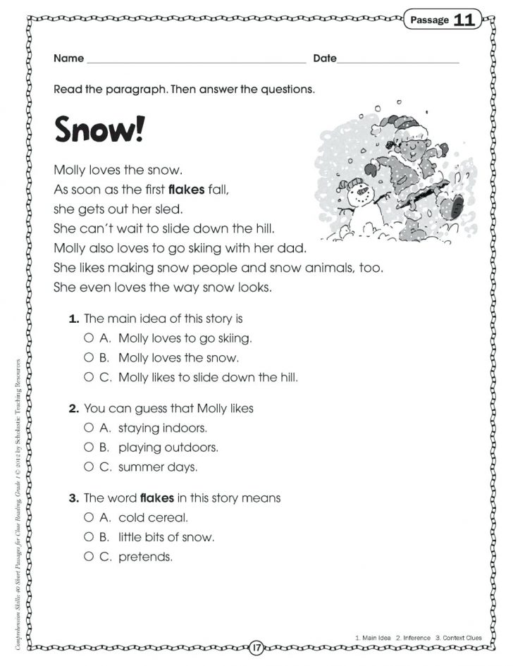 Free Printable Short Stories For 2Nd Graders