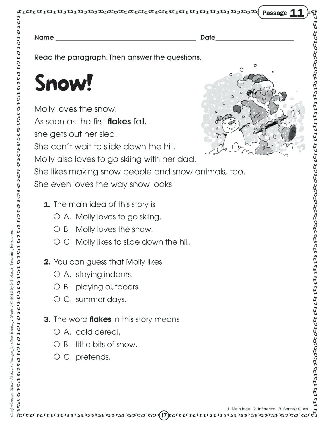 Free Printable Short Stories For 2Nd Graders Free Printable A To Z