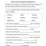 Context Clues Worksheet Writing Part 1 Intermediate | Ela | Context   Free Printable 5Th Grade Context Clues Worksheets