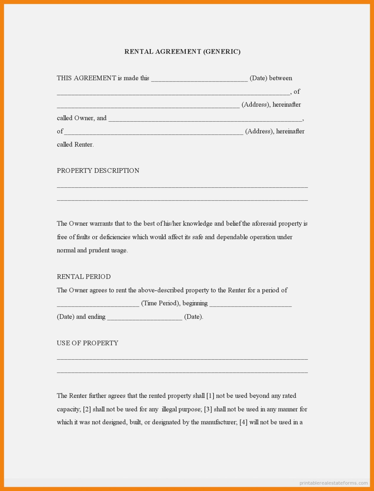 Free Printable Business Contracts - Printable Templates