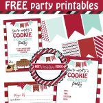 Cookie Exchange Holiday Party Invitations & Ideas With Free   Free Printable Cookie Decorating Invitations