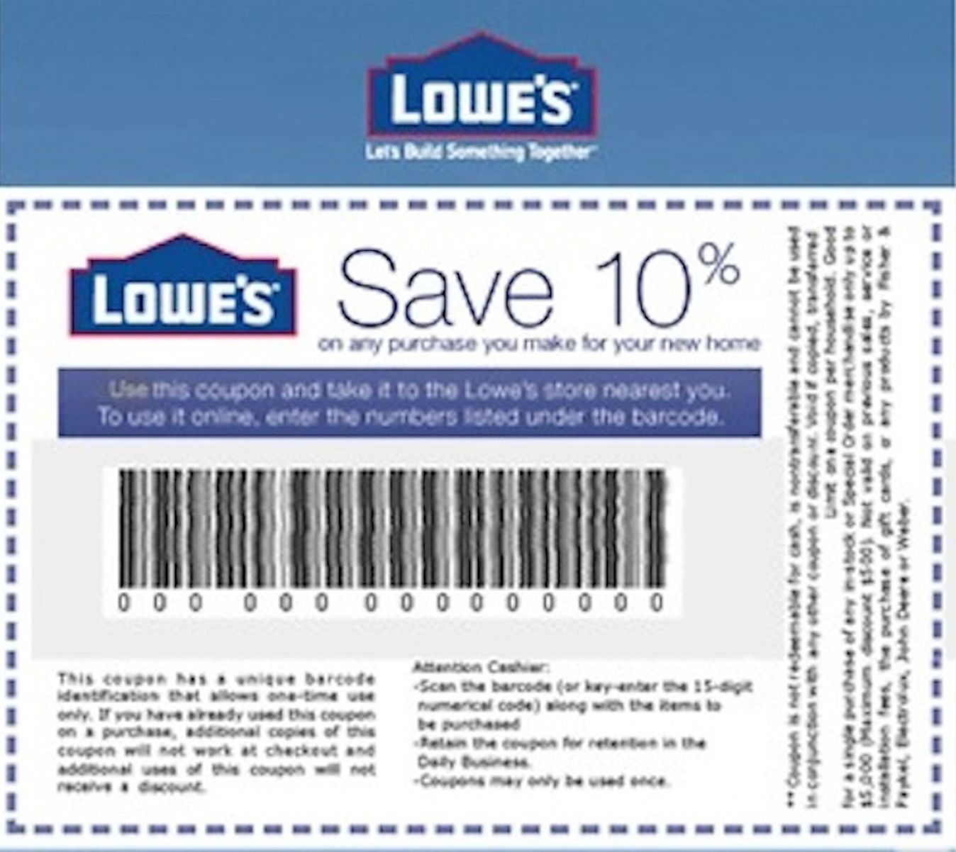Coupons: Five (5X) Lowes 10% Off Printable-Coupons - Exp 5/31/17 - Lowes Coupon Printable Free
