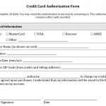 Credit Card Authorization Form Templates [Download]   Free Printable Membership Forms