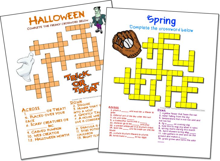 Free Printable Crossword Puzzle Maker With Answer Key